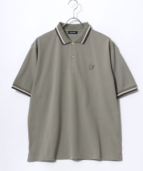 「LYLE&SCOTT」 半袖ポロシャツ M オフホワイト メンズ_画像4
