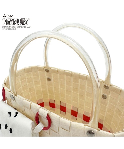 「Vintage PEANUTS」 「ROOTOTE」かごバッグ FREE レッド系その他 レディース_画像6