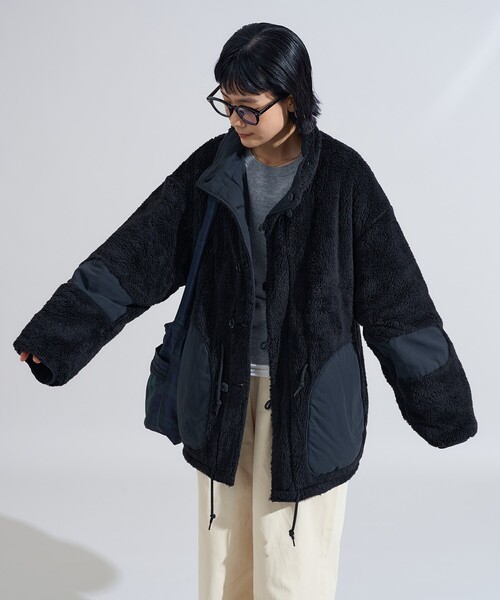 FREAK'S STORE　リバーシブルモッズコート　キルト　オーバーコート FREAK'S STORE リバーシブルモッズコート キルト オーバーコート