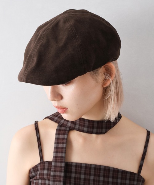 SpRay 帽子 キャスケット スウェードキャスケット レディース