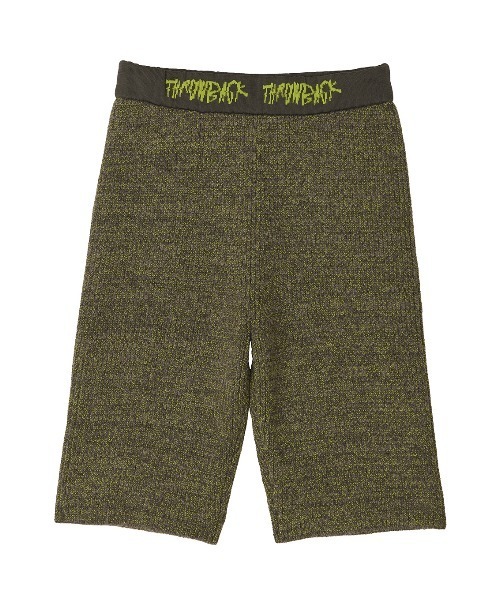 Ameri（アメリ） ハーフパンツ パンツ 短パン WAIST LOGO KNIT BIKER