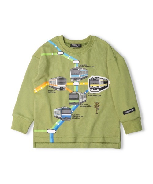 familiar 電車　トレーナー100cm 2枚セット familiar 電車 トレーナー100cm 2枚セット 【公式通販】