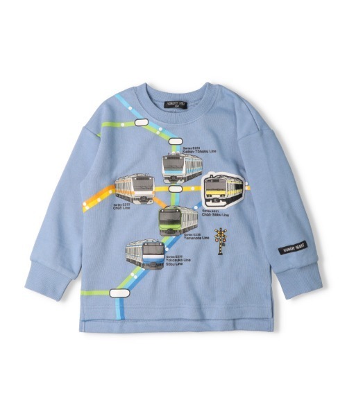 hungry heart（ハングリーハート） トレーナー JR在来線電車路線図