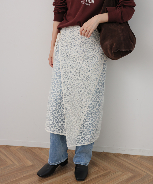 ミルフルール　ラッセルレーススカート JOURNAL STANDARD relume（ジャーナルスタンダード レリューム