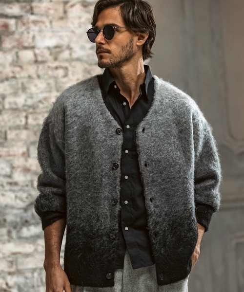 【美品】AKM エイケイエム　ジップ　カーディガン　ジャケット AKM Contemporary（エイケイエムコンテンポラリー） グラデーション