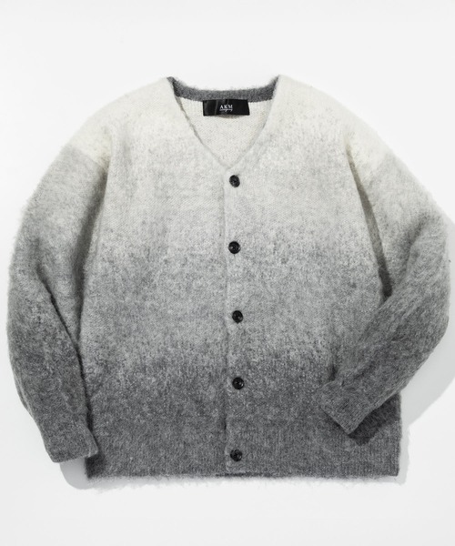 【美品】AKM エイケイエム　ジップ　カーディガン　ジャケット AKM Contemporary（エイケイエムコンテンポラリー） グラデーション