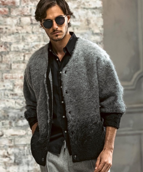 【美品】AKM エイケイエム　ジップ　カーディガン　ジャケット AKM Contemporary（エイケイエムコンテンポラリー） カーディガン