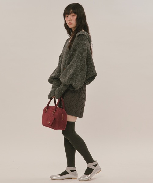 loin nuit パンツ cable knit short pants / ケーブルニットショート