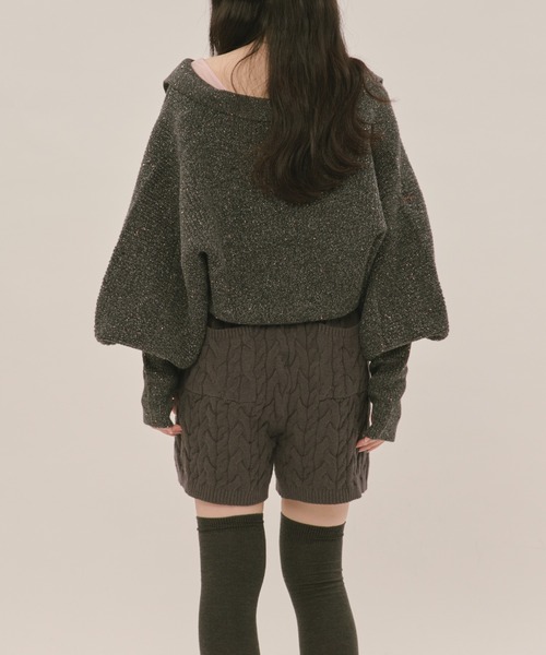 パンツ eaphi WOOL KNIT SHORT PANTS WOOL KNIT SHORT PANTS