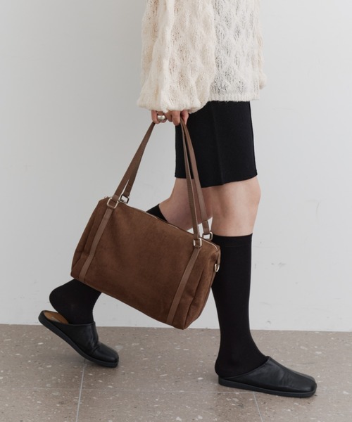 DFFUR. ボストンバッグ 2WAYスエードボストンバッグ レディース