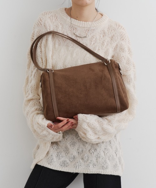 DFFUR. ボストンバッグ 2WAYスエードボストンバッグ レディース