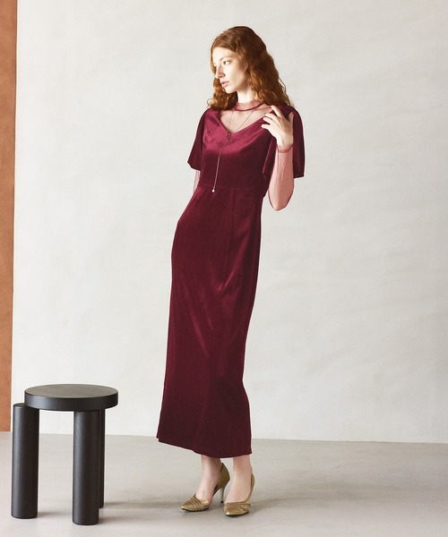 DAZZY（デイジー） ドレス 「darial」lame velvet dress ラメ ベロア