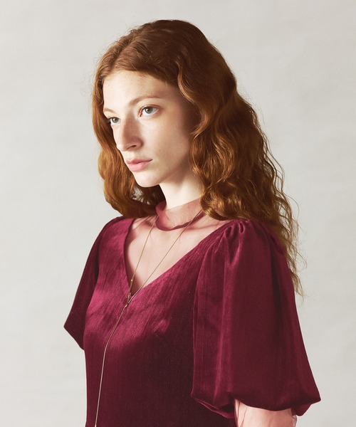 DAZZY（デイジー） ドレス 「darial」lame velvet dress ラメ ベロア