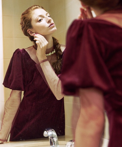 DAZZY（デイジー） ドレス 「darial」lame velvet dress ラメ ベロア