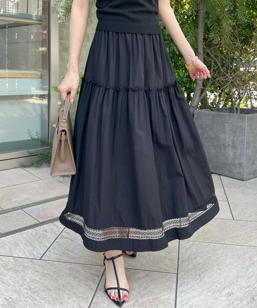 「Futier land」 フレアスカート FREE ホワイト レディース_画像4