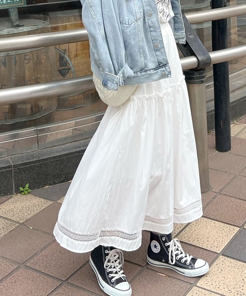 「Futier land」 フレアスカート FREE ホワイト レディース_画像6
