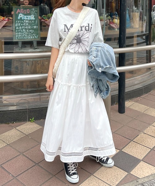 「Futier land」 フレアスカート FREE ホワイト レディース_画像9