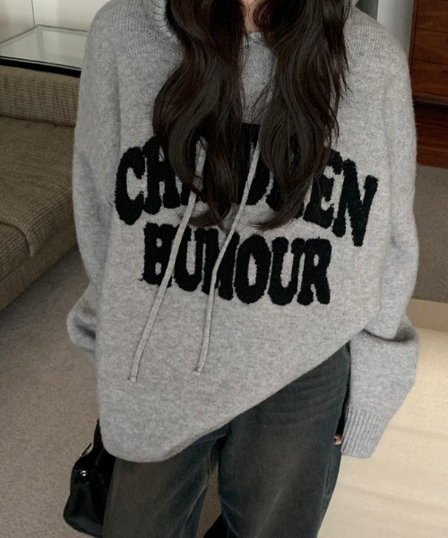 パーカー ビッグロゴニットパーカー レディース | LACーVERT | 24