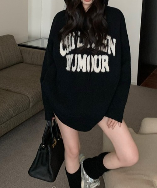 パーカー ビッグロゴニットパーカー レディース | LACーVERT | 14