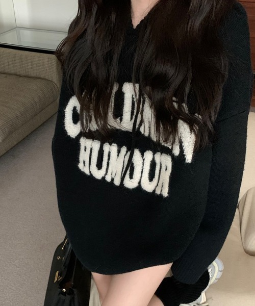 パーカー ビッグロゴニットパーカー レディース | LACーVERT | 16