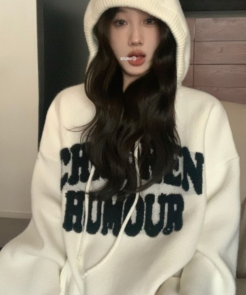 パーカー ビッグロゴニットパーカー レディース | LACーVERT | 11