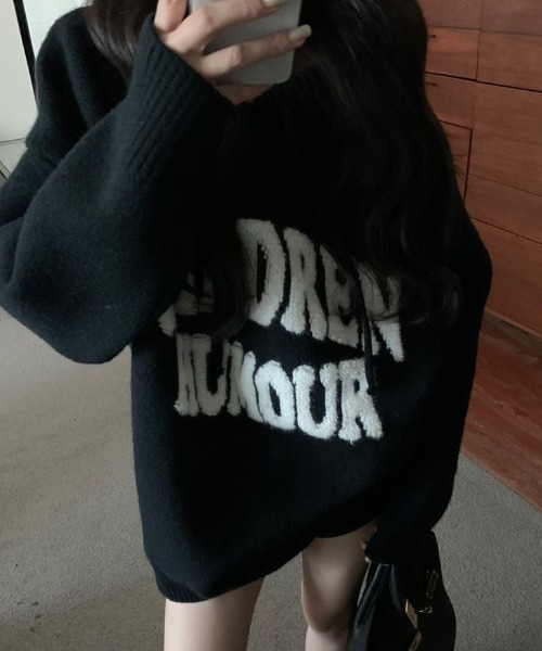 パーカー ビッグロゴニットパーカー レディース | LACーVERT | 22