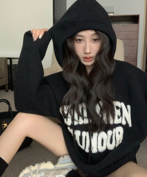 パーカー ビッグロゴニットパーカー レディース | LACーVERT | 21