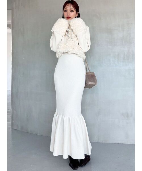 RESEXXY（リゼクシー） ワンピース フェザーヘムレイヤードニット