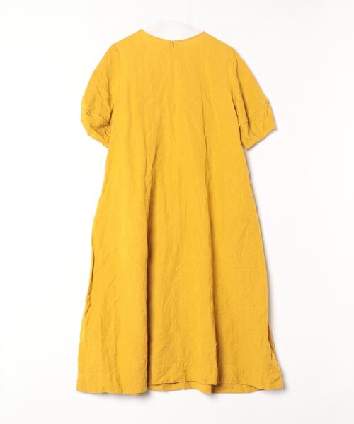 「Simplicite」 半袖ワンピース - イエロー レディース_画像2