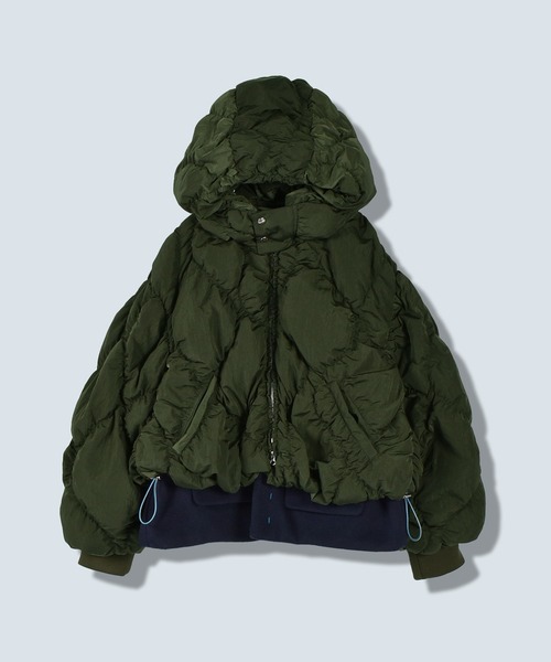 OMMO（オーエムエムオー） コート アウター SHIRRING LAYERED DOWN CT