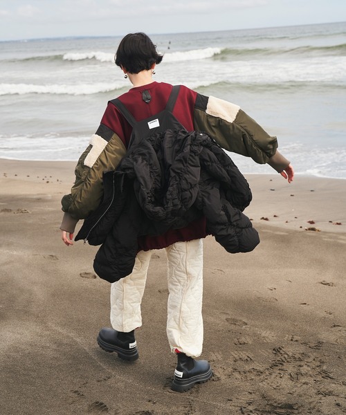 OMMO（オーエムエムオー） コート アウター SHIRRING LAYERED DOWN CT