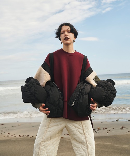 OMMO（オーエムエムオー） コート アウター SHIRRING LAYERED DOWN CT