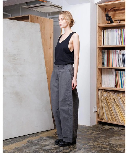 VOAAOV（ヴォアーブ） パンツ DOUBLE FACE GARMENT DYE Tapered Pants