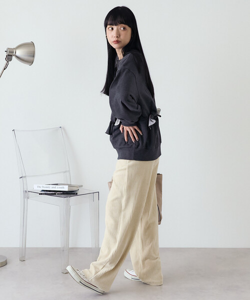 FREAK'S STORE パンツ カット コーデュロイ イージーパンツ