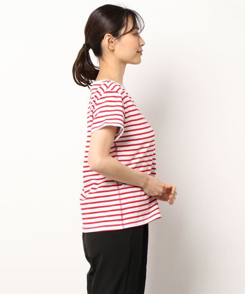 「Q」 半袖Tシャツ MEDIUM レッド系その他 レディース_画像2