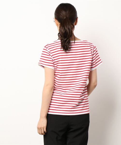 「Q」 半袖Tシャツ MEDIUM レッド系その他 レディース_画像3