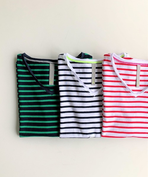 「Q」 半袖Tシャツ MEDIUM レッド系その他 レディース_画像7