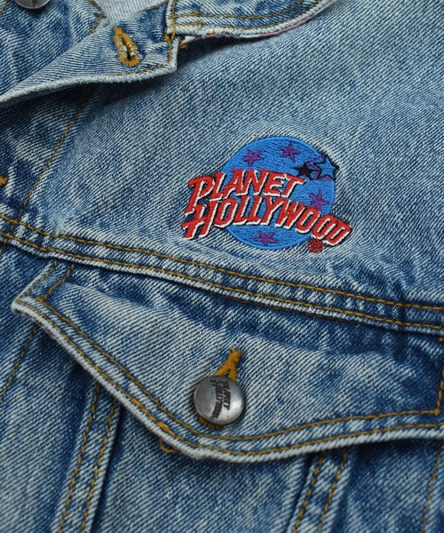 VINTAGE デニムジャケット gジャン 「USED」90's PLANET HOLLYWOOD