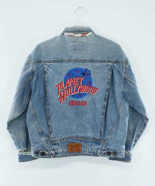 VINTAGE デニムジャケット gジャン 「USED」90's PLANET HOLLYWOOD