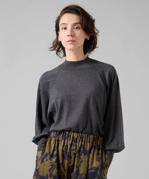 Liesse（リエス） ニット セーター ハイネックラグランドルマンニット