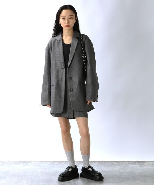 JEANASIS（ジーナシス） テーラードジャケット FREE グレー系その他