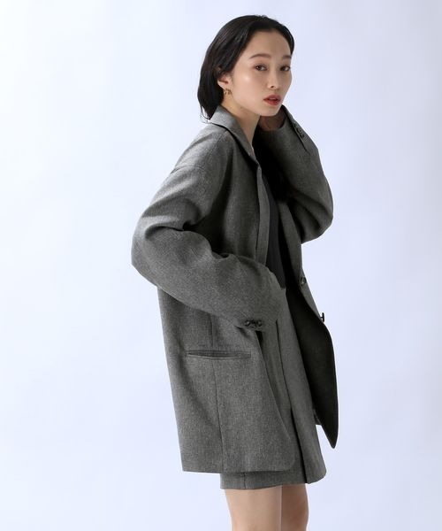 JEANASIS（ジーナシス） テーラードジャケット FREE グレー系その他