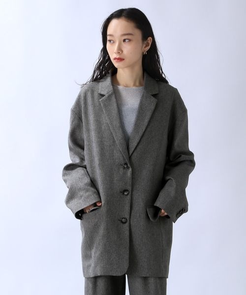 JEANASIS（ジーナシス） テーラードジャケット FREE グレー系その他