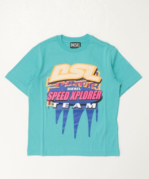 「DIESEL KIDS」 「KIDS」半袖Tシャツ 16Y ブラック キッズ_画像4