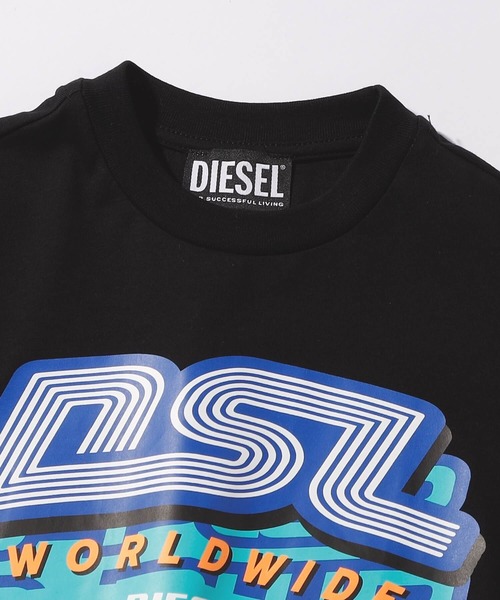 「DIESEL KIDS」 「KIDS」半袖Tシャツ 16Y ブラック キッズ_画像7
