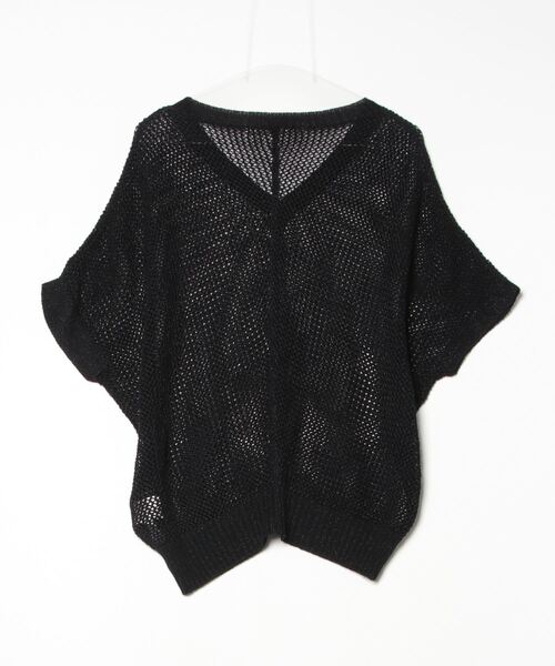 「BLACK BY MOUSSY」 半袖ニット FREE ブラック レディース_画像2
