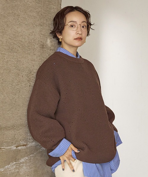 studio CLIP（スタディオクリップ） ニット セーター 7ゲージふわかる