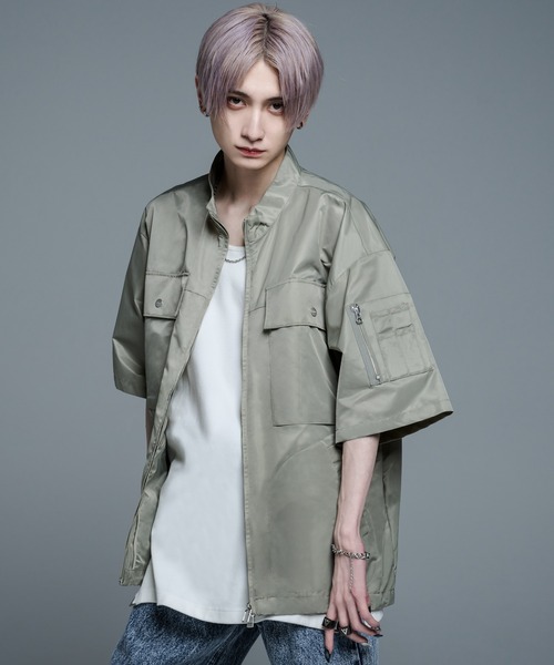 「ADRER」 ナイロンブルゾン SMALL ブラック メンズ_画像3