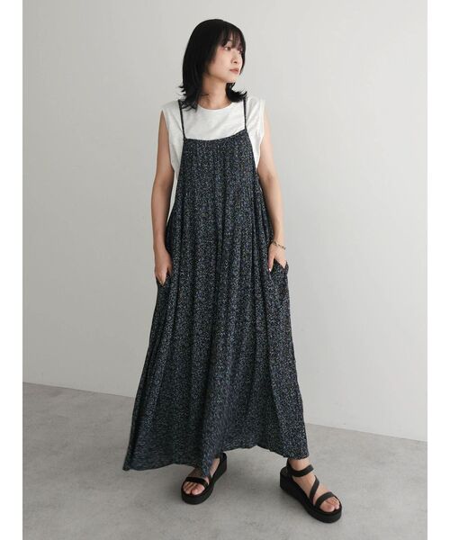 「Green Parks」 「chocol raffine robe」キャミソールワンピース FREE ブルー レディース_画像2