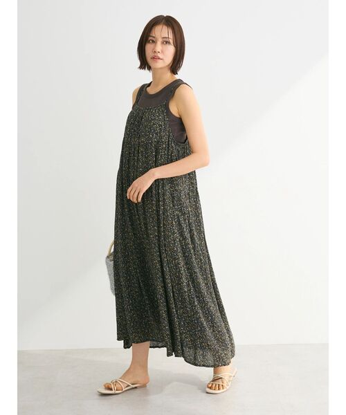 「Green Parks」 「chocol raffine robe」キャミソールワンピース FREE ブルー レディース_画像3